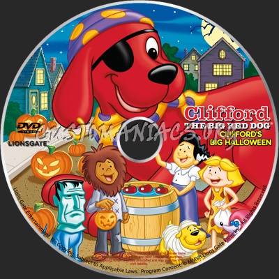 Clifford the big red dog Clifford's Big Halloween dvd label