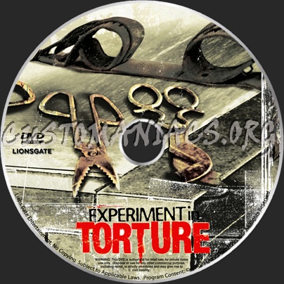 Experiment In Torture dvd label