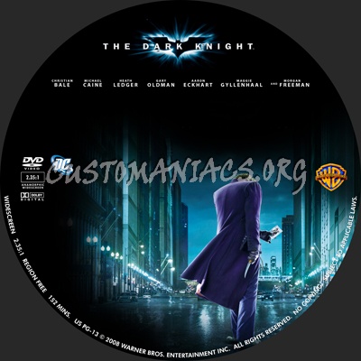 Batman : The Dark Knight dvd label