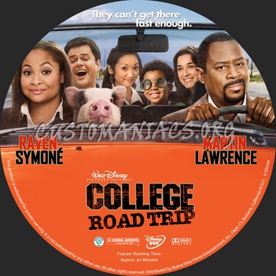 College Road Trip dvd label