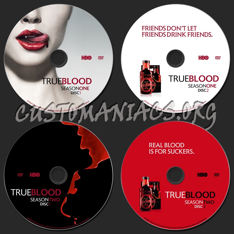 True Blood dvd label