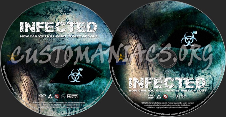 Infected dvd label