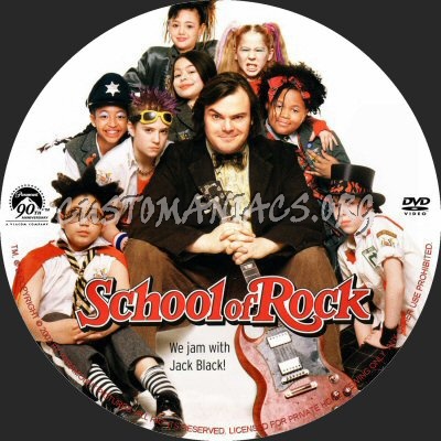 School Of Rock dvd label