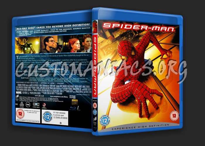 Spider-man blu-ray cover