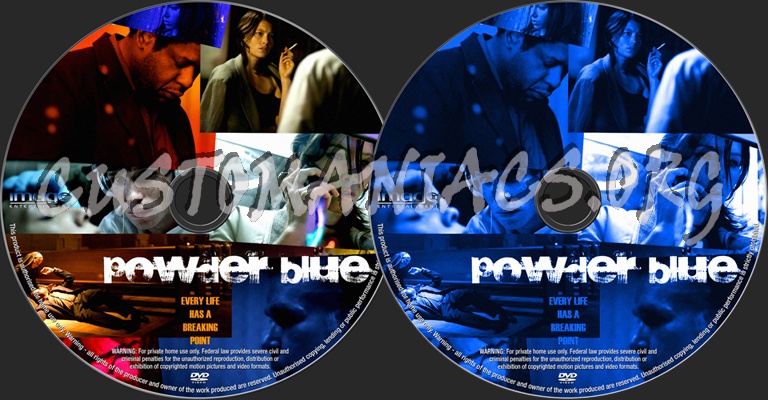 Powder Blue dvd label