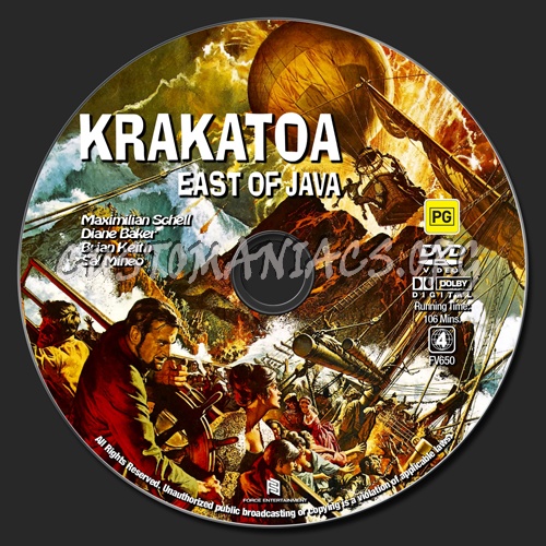 Krakatoa East Of Java dvd label