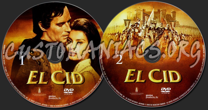 El Cid dvd label