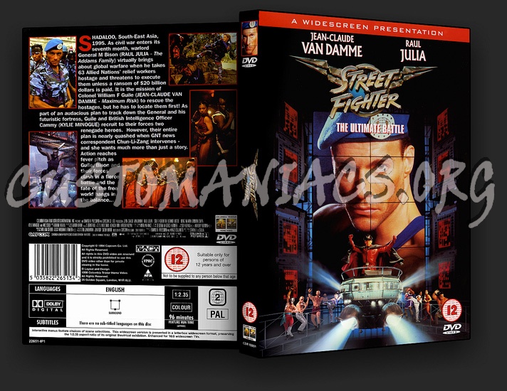 Street Fighter dvd cover