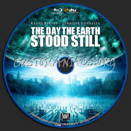 The Day The Earth Stood Still blu-ray label