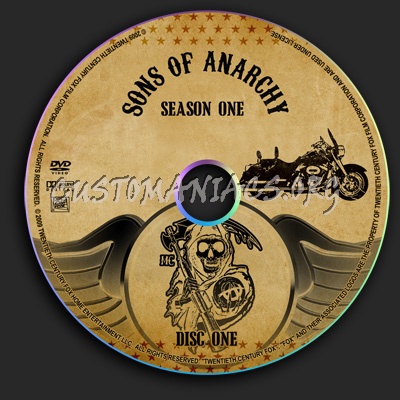 Sons Of Anarchy - Season 1 dvd label