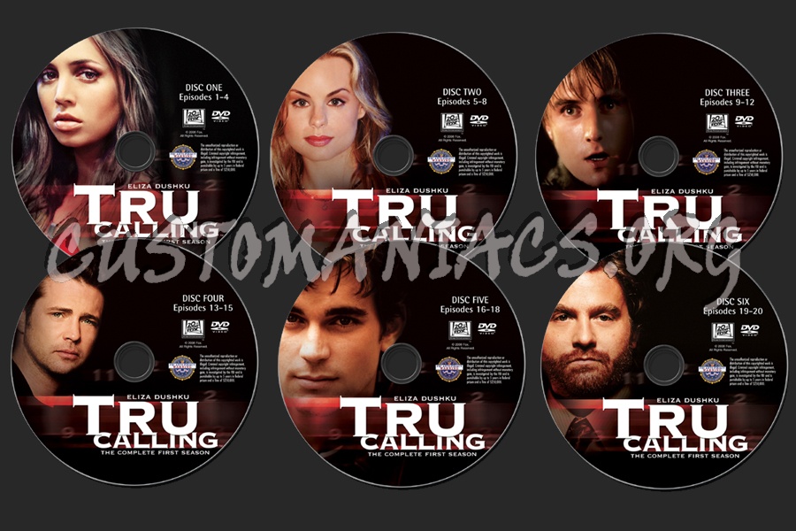 Tru Calling Season 1 dvd label