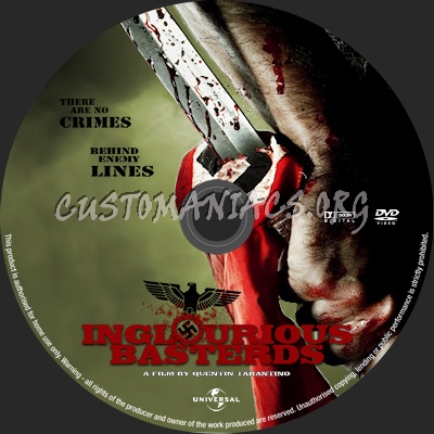 Inglourious Basterds dvd label