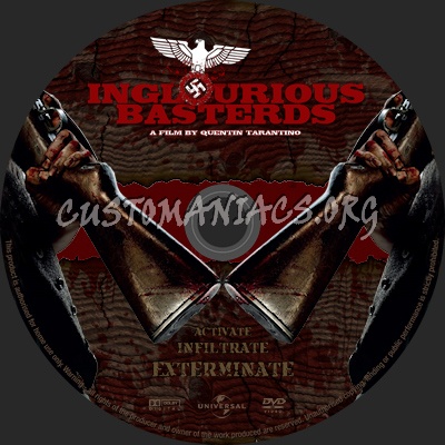 Inglourious Basterds dvd label