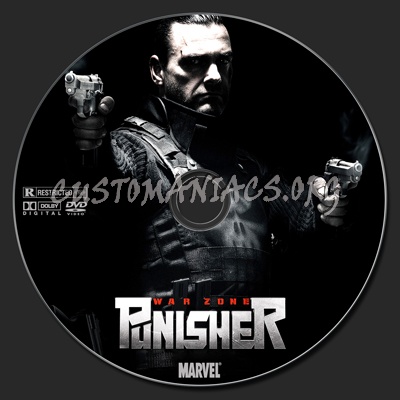 Punisher: War Zone dvd label