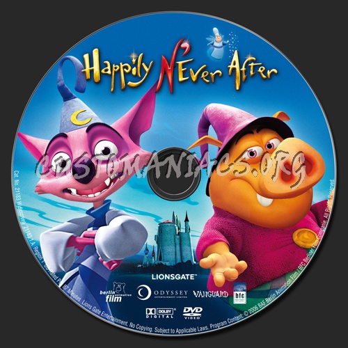 Happily N'ever After dvd label