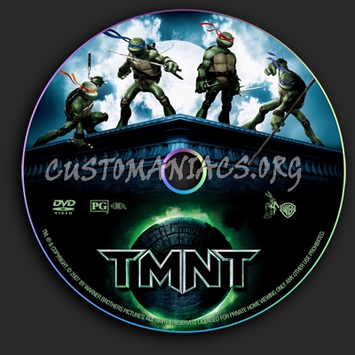 Tmnt dvd label