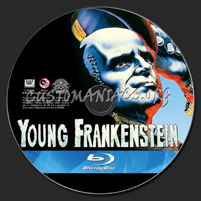 Young Frankenstein blu-ray label