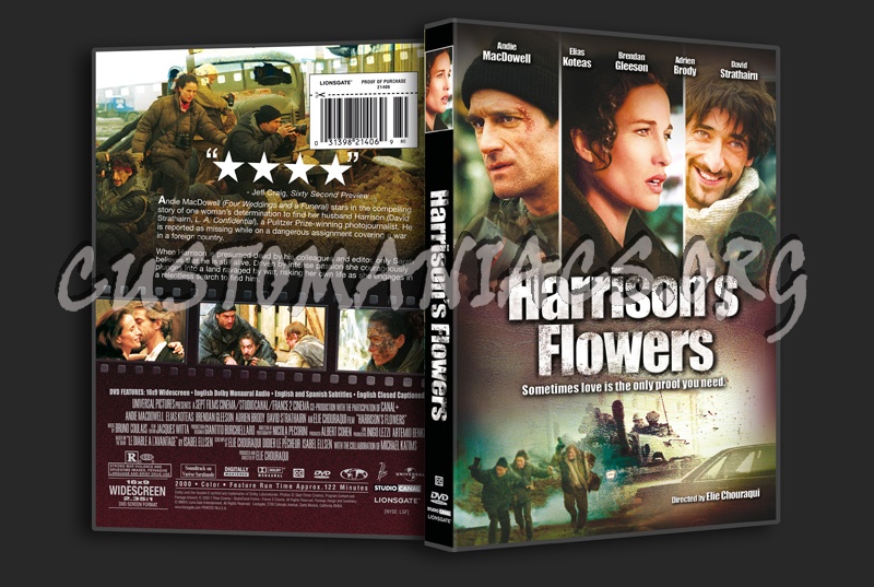 Harrison's Flowers dvd cover