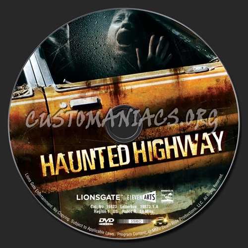 Haunted Highway dvd label