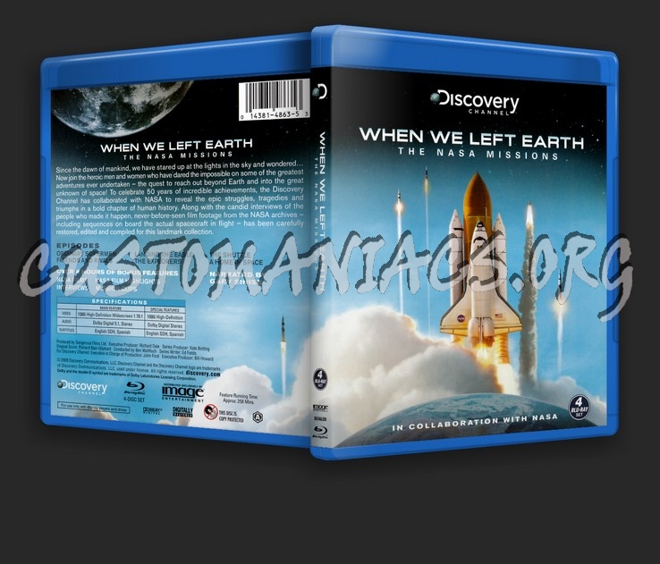 When We Left Earth The NASA Missions blu-ray cover