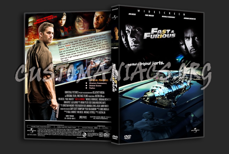 Fast & Furious dvd cover