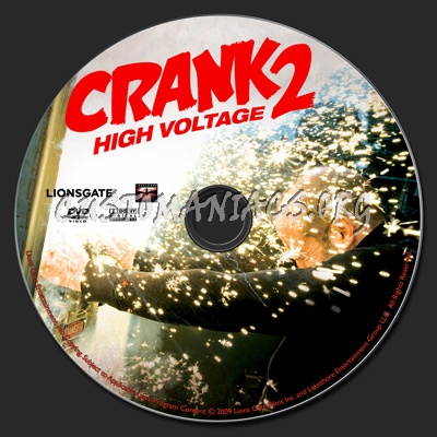 Crank 2 High Voltage dvd label