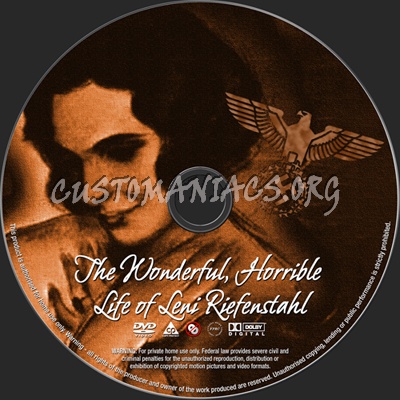 The Wonderful, Horrible Life of Leni Riefenstahl dvd label