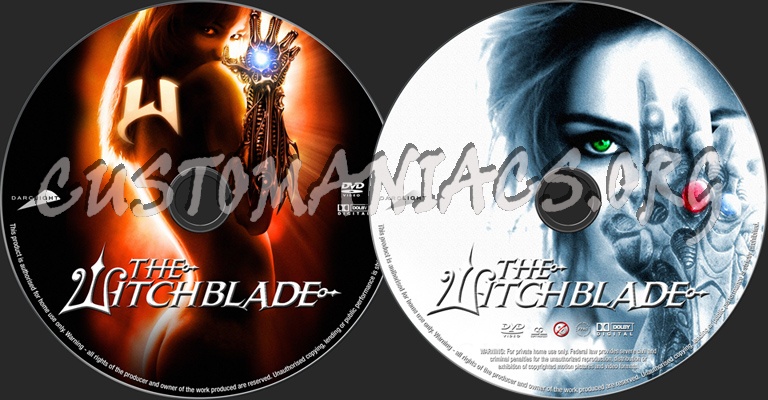 The Witchblade dvd label