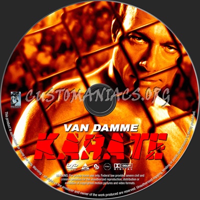 Karate dvd label