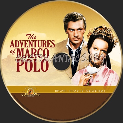 The Adventures Of Marco Polo dvd label