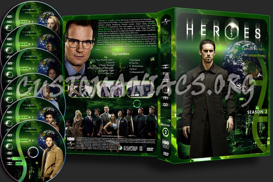 Heroes Season 2 dvd cover