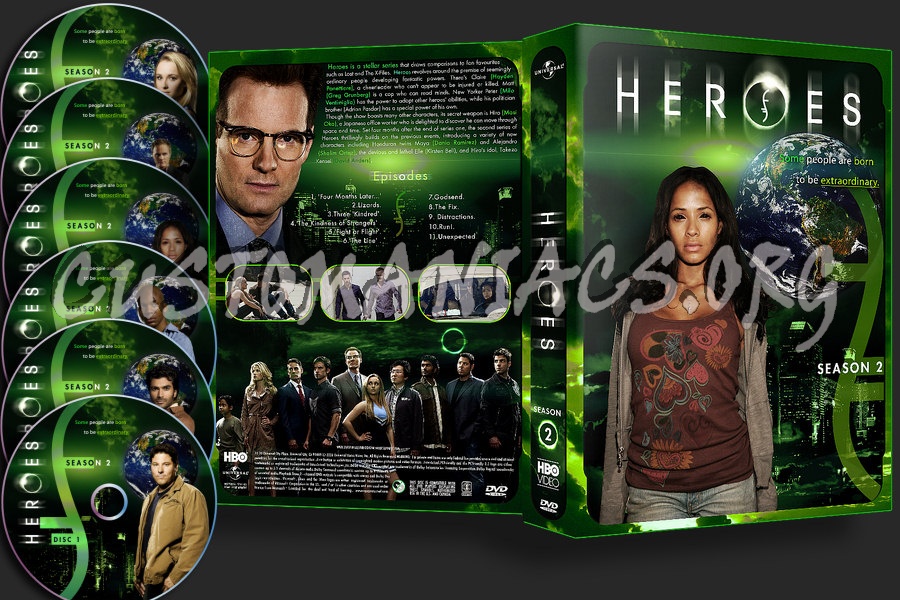 Heroes Season 2 dvd cover