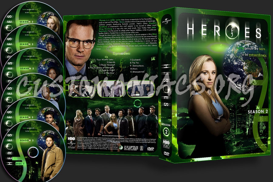 Heroes Season 2 dvd cover