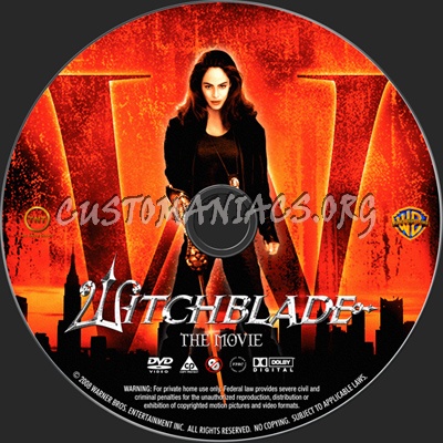 Witchblade The Movie dvd label
