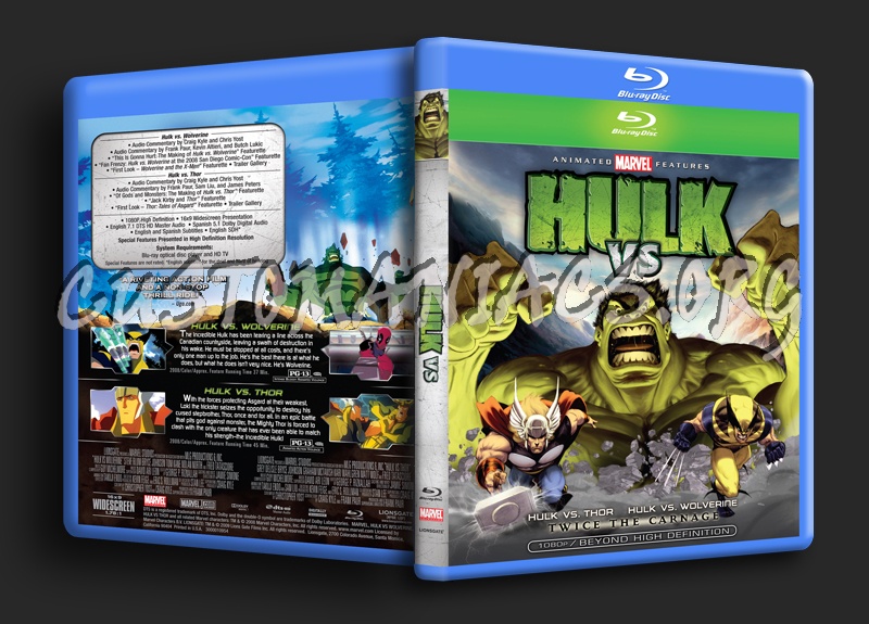 Hulk vs. blu-ray cover