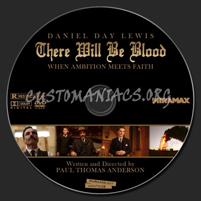 There Will Be Blood dvd label