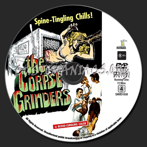 The Corpse Grinders dvd label