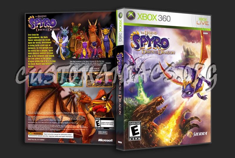 The Legend of Spyro: Dawn of the Dragon dvd cover
