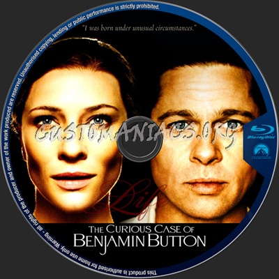 The Curious Case of Benjamin Button blu-ray label