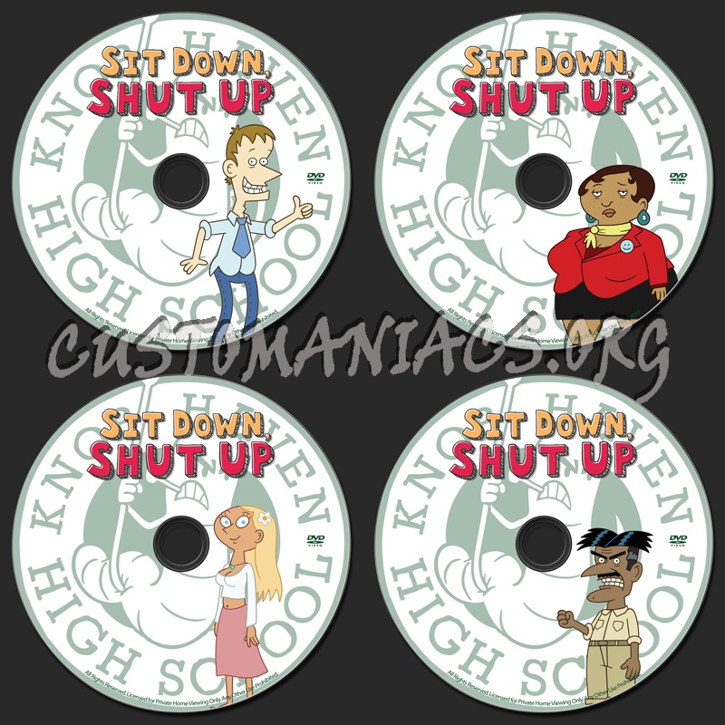 Sit Down, Shut Up dvd label
