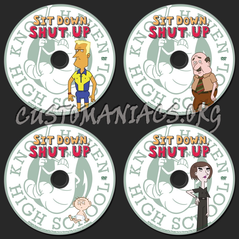 Sit Down, Shut Up dvd label