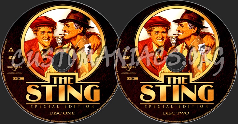The Sting - Special Edition dvd label