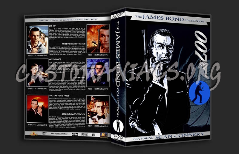 007 James Bond/Sean Connery 6-disc Collection dvd cover