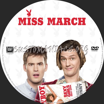 Miss March dvd label
