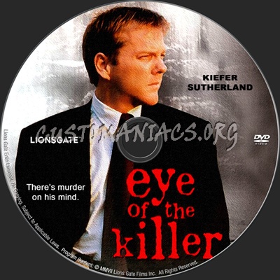 Eye of the killer dvd label