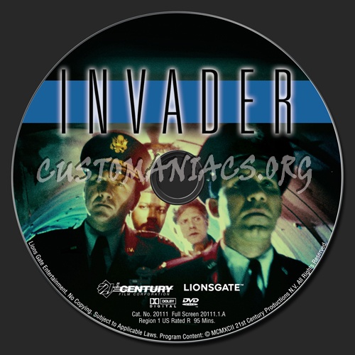 Invader dvd label