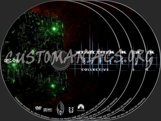 Star Trek Fan Collective Borg dvd label