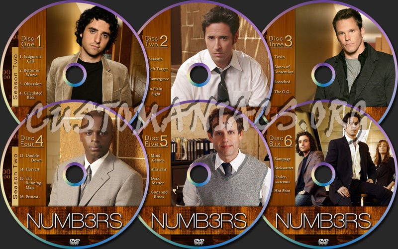 Numb3rs Season 2 dvd label