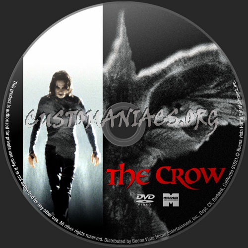 The Crow dvd label