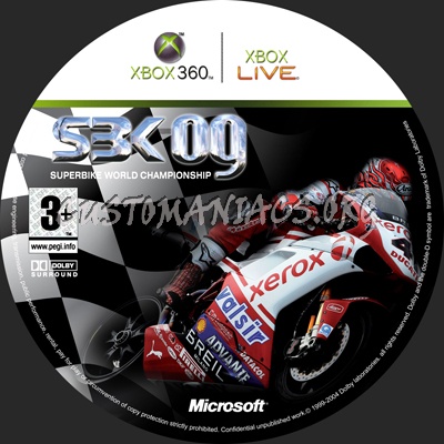 Sbk 09 dvd label